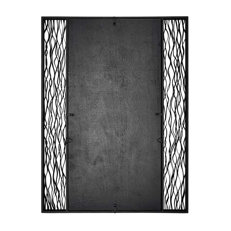 Image 3 Estela 30x40 Rectangular Wall Mirror - Matte Black/French Gold more views