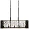Estela 5-Lt Linear Pendant - Matte Black/French Gold