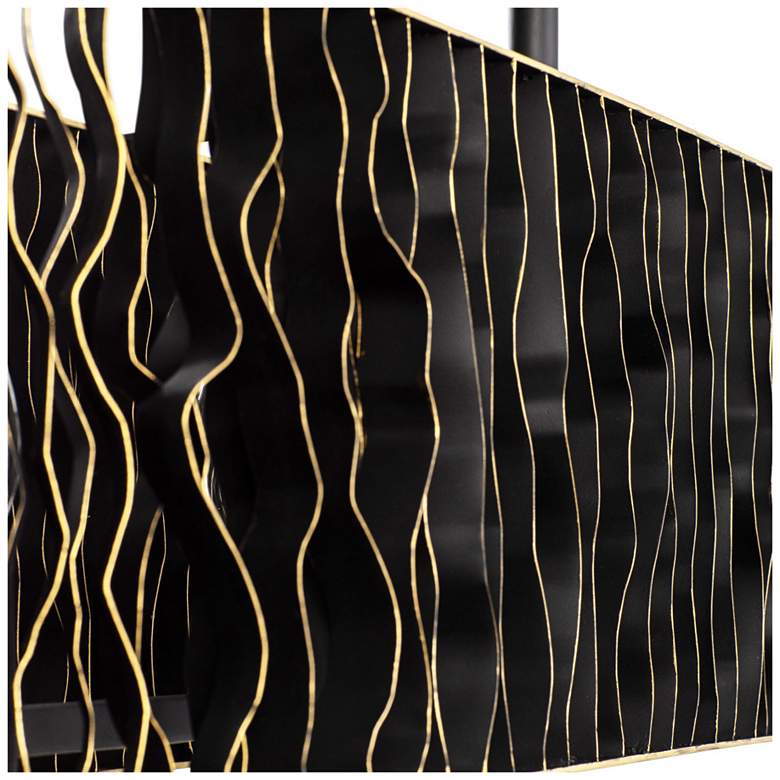 Image 3 Estela 5-Lt Linear Pendant - Matte Black/French Gold more views