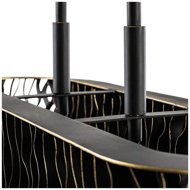 Image 6 Estela 5-Lt Linear Pendant - Matte Black/French Gold more views