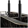 6_Estela 5-Lt Linear Pendant - Matte Black/French Gold more views