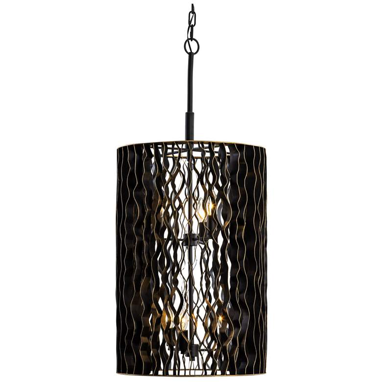 Image 1 Estela 6-Lt Foyer - Matte Black/French Gold