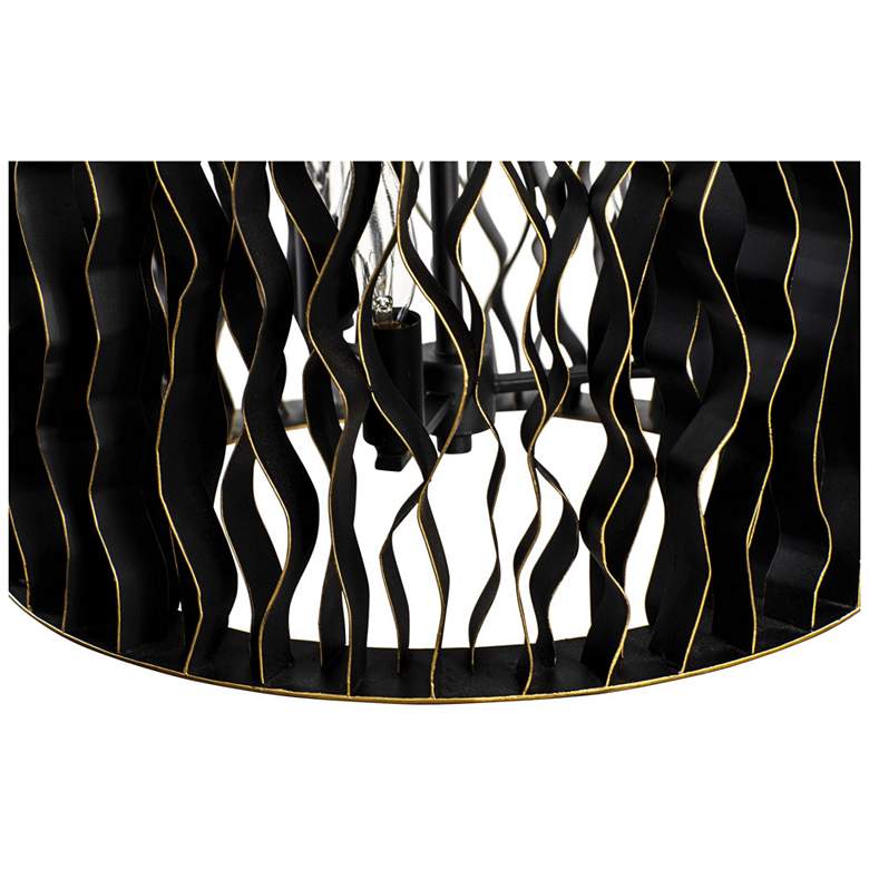 Image 2 Estela 6-Lt Foyer - Matte Black/French Gold more views