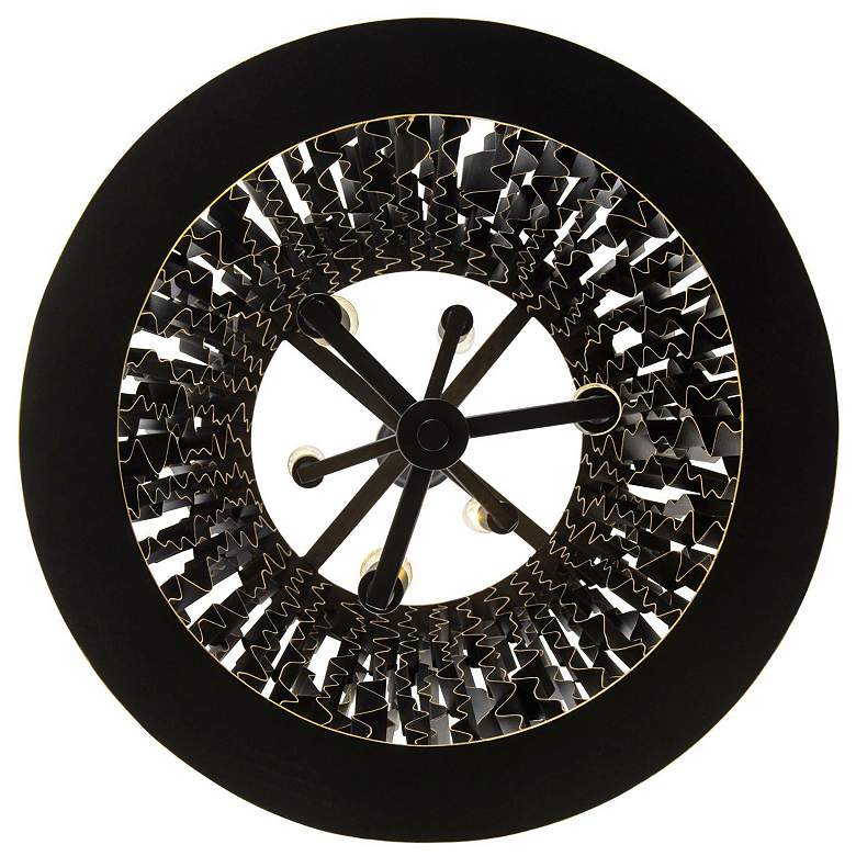 Image 3 Estela 6-Lt Foyer - Matte Black/French Gold more views
