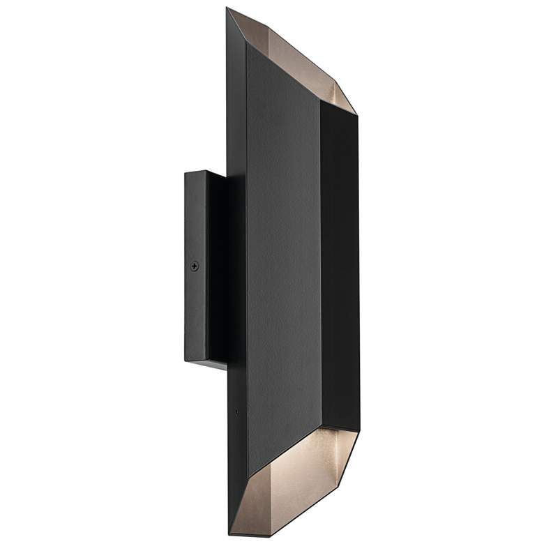 Image 5 Estella 16.5 inch LED 2-Light Outdoor Wall Light in Black more views