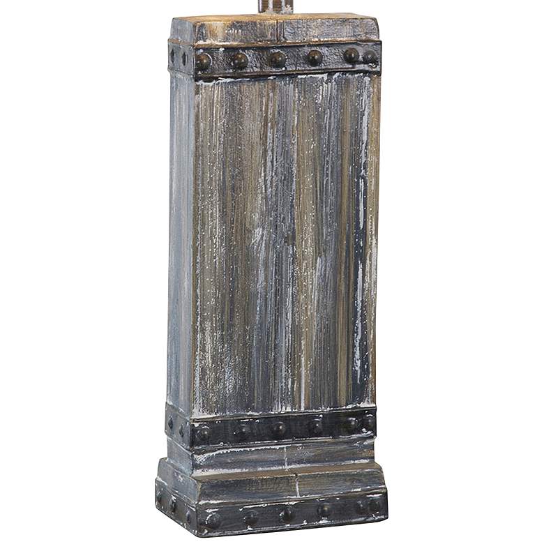 Image 3 Estella Gray Wash Rectangular Hydrocal Table Lamp more views