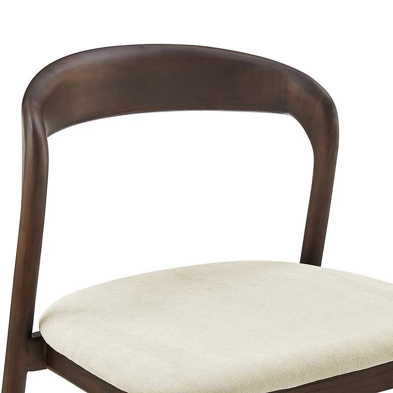 Image 3 Estelle Black Wood Side Chair with Fabric Seat more views