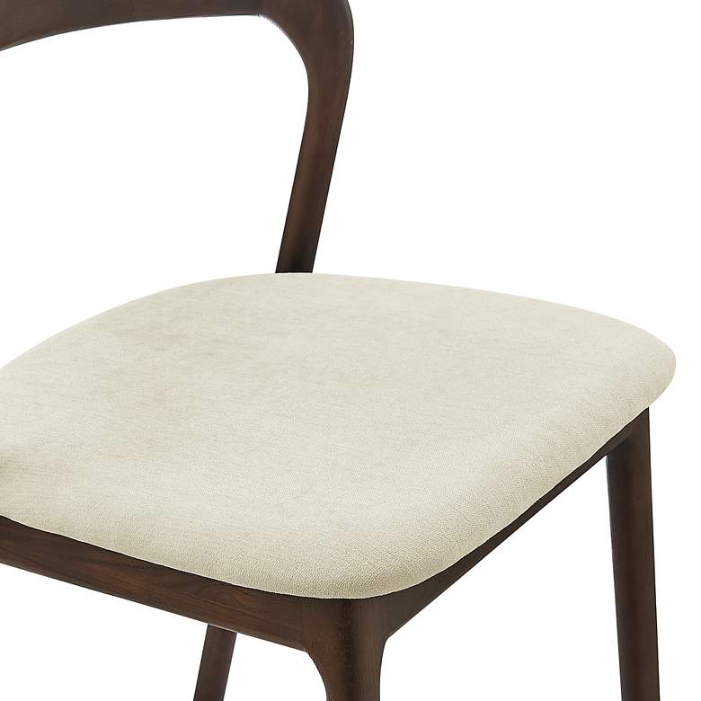 Image 4 Estelle Black Wood Side Chair with Fabric Seat more views