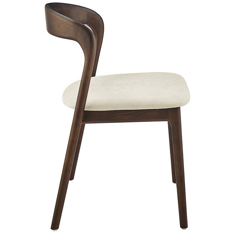 Image 5 Estelle Black Wood Side Chair with Fabric Seat more views