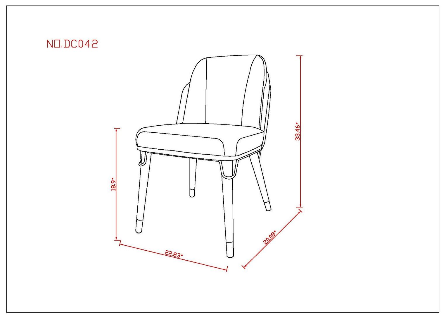 Image 3 Estelle Cream and Black Faux Leather Dining Chair more views