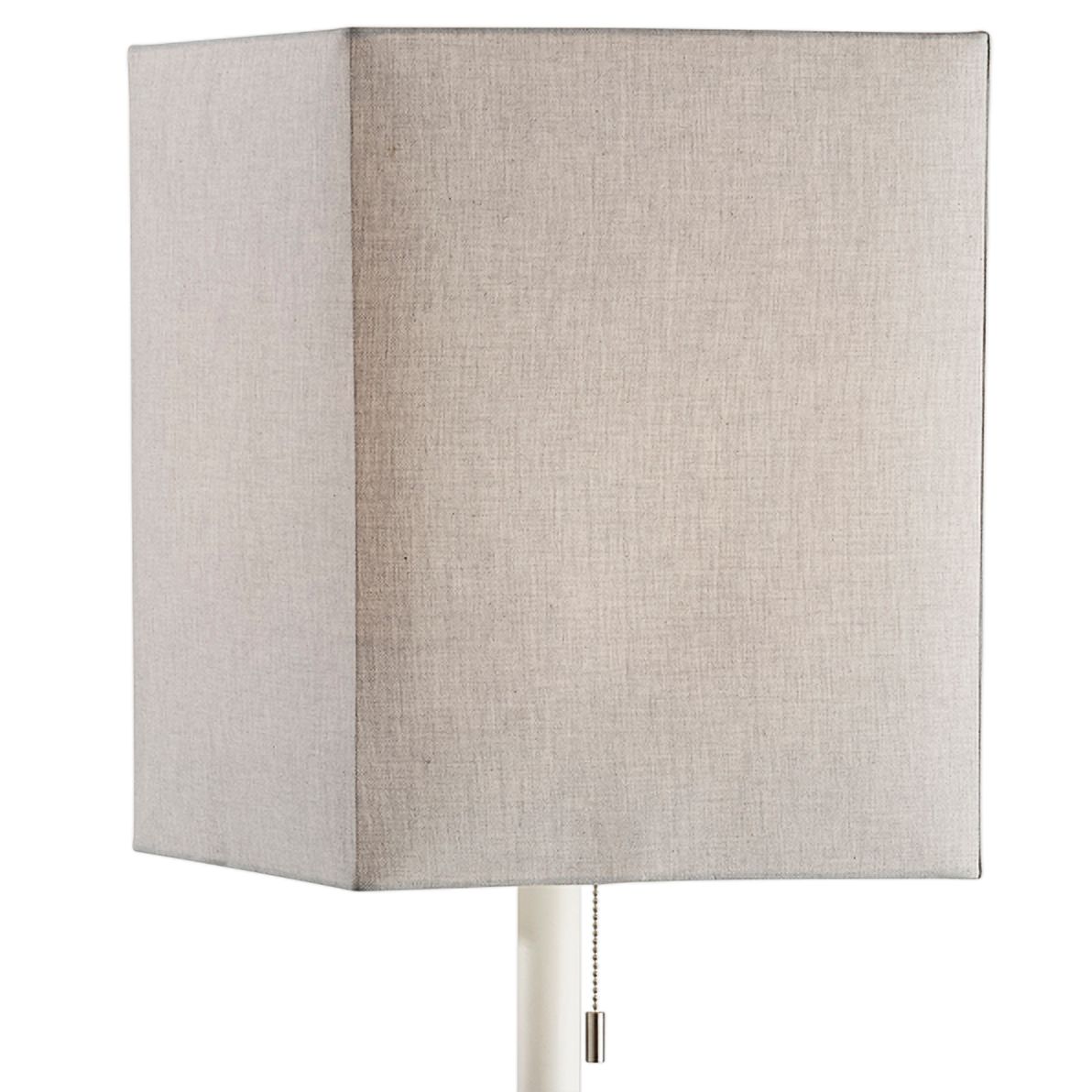 Image 3 Estelle Matte White Metal Floor Lamp more views