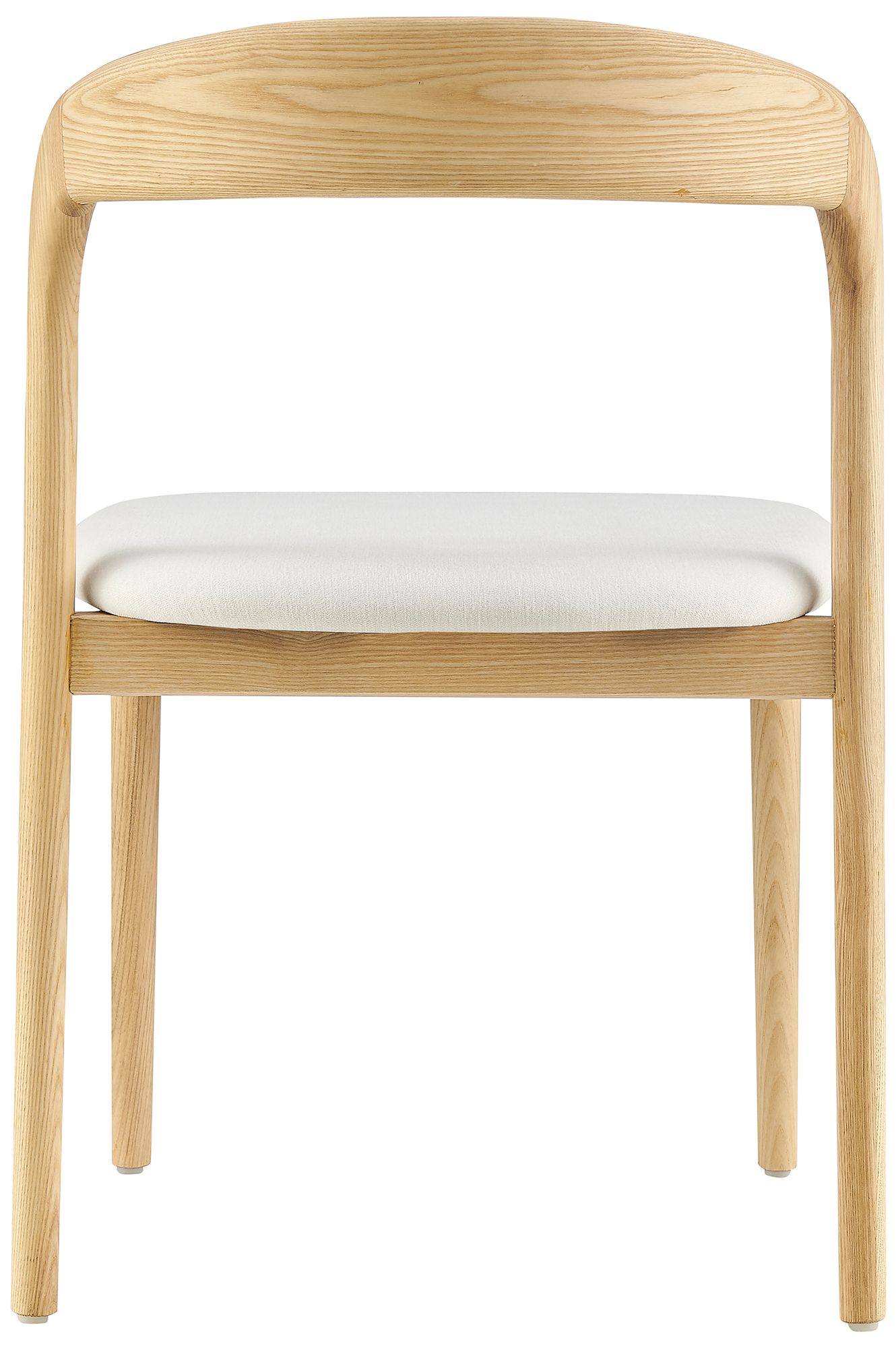 Estelle Natural Ash Wood Side Chair with Fabric Seat in scene