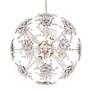 1_Esteracae 18"H x 18"W 6-Light Crystal Pendant in Antique Silver