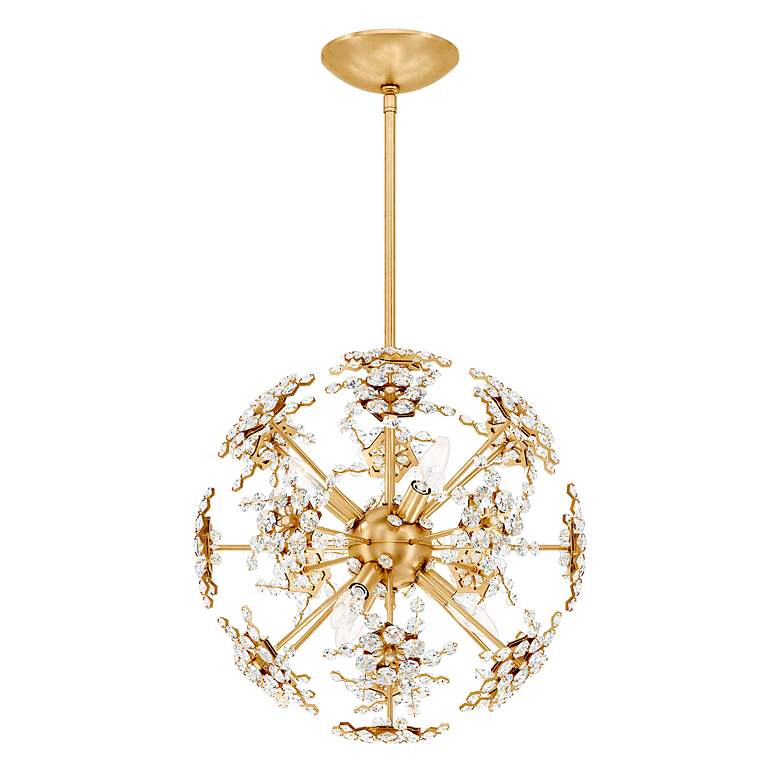 Image 3 Esteracae 18"H x 18"W 6-Light Crystal Pendant in Heirloom Gold more views