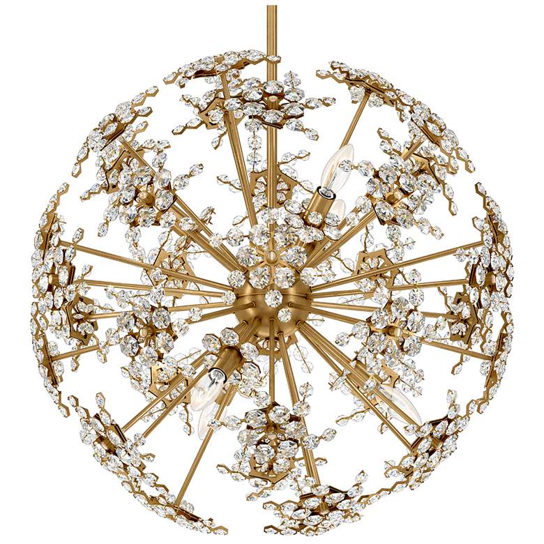 Image 1 Esteracae 24"H x 24"W 6-Light Crystal Pendant in Heirloom Gold