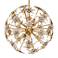 Esteracae 24"H x 24"W 6-Light Crystal Pendant in Heirloom Gold