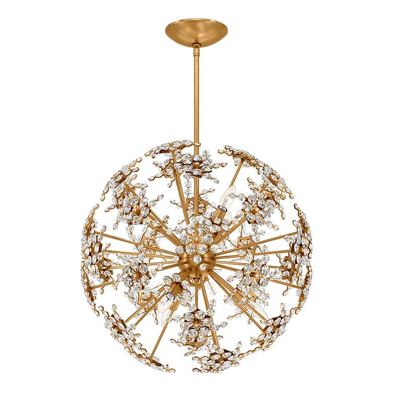 Image 2 Esteracae 24"H x 24"W 6-Light Crystal Pendant in Heirloom Gold more views