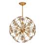 2_Esteracae 24"H x 24"W 6-Light Crystal Pendant in Heirloom Gold more views