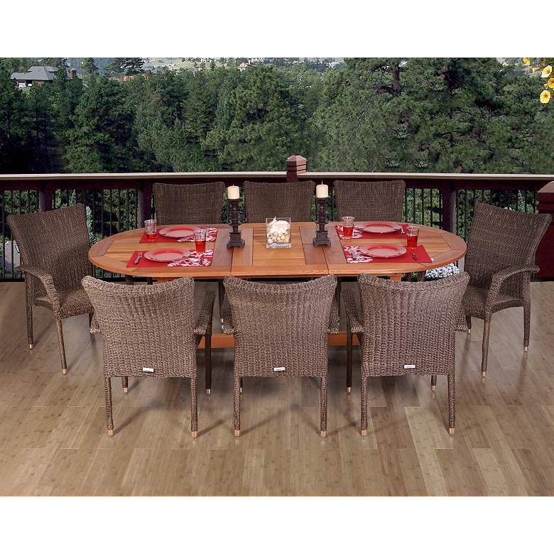 Image 1 Esterina 9-Piece Extendable Oval Dining Set