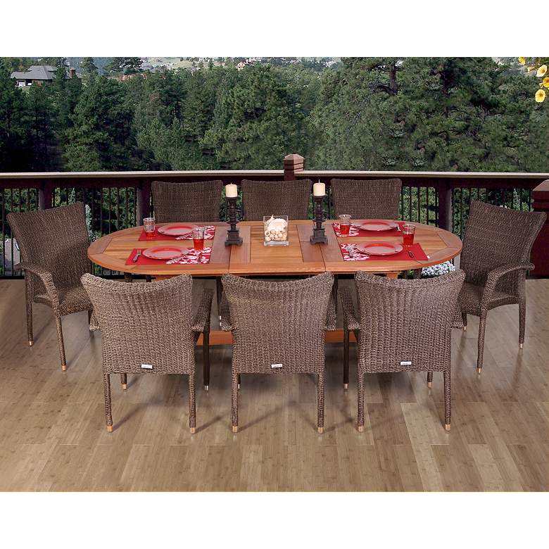 Image 1 Esterina 9-Piece Extendable Oval Dining Set