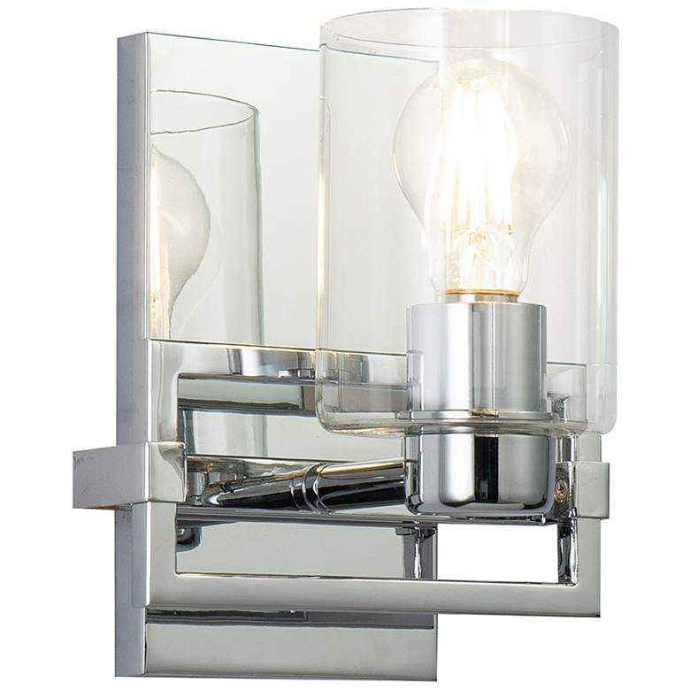 Image 1 Estes 1 Light Wall Sconce In Polished Chrome