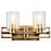 Estes 2 Light Bath Vanity In Aged Brass