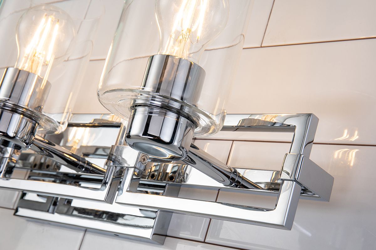 Image 4 Estes 23" Wide Polished Chrome 3-Light Vanity Bath Light more views