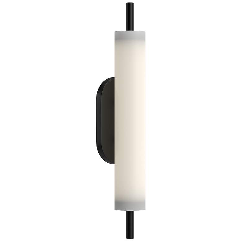 Image 1 Estes 24-in 1 Light Black Integrated LED Outdoor Wall 21W Kuzco