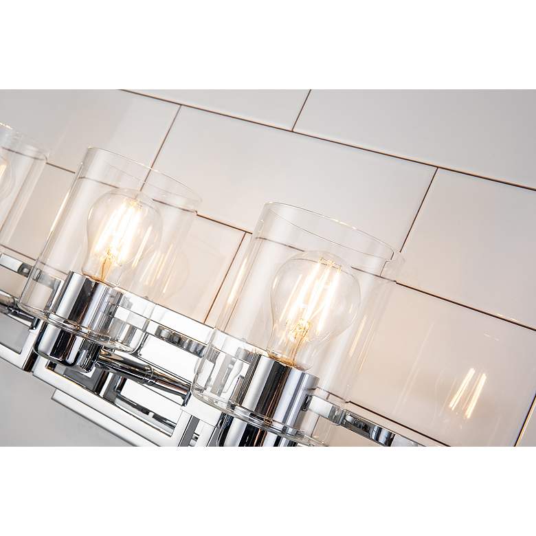 Image 3 Estes 3 Light Bath Vanity In Polished Chrome more views