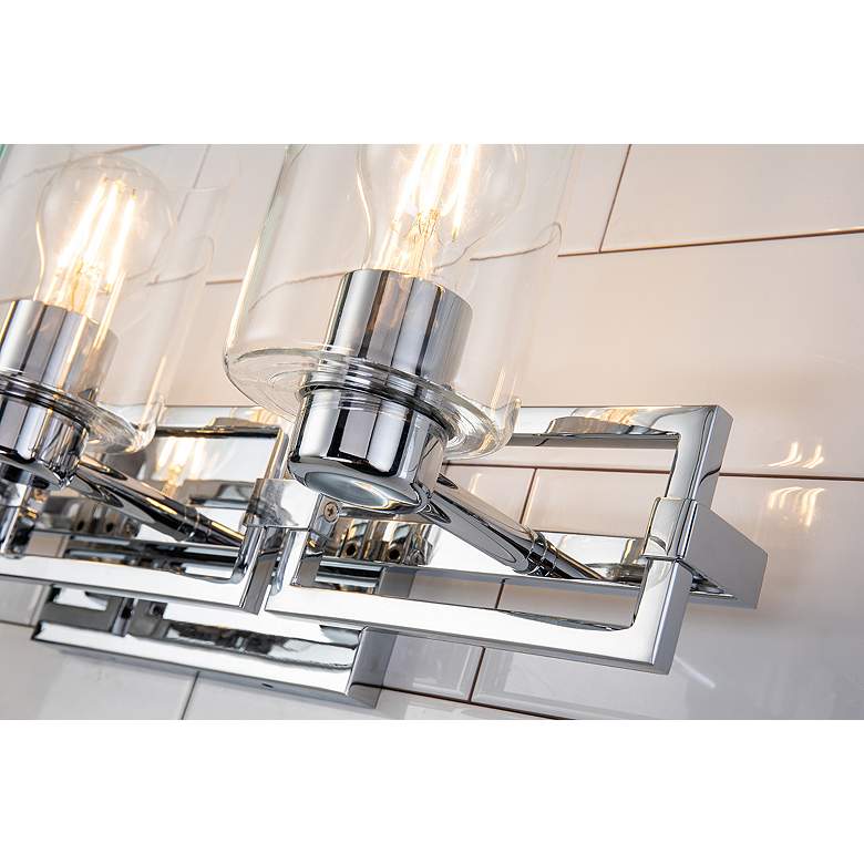 Image 4 Estes 3 Light Bath Vanity In Polished Chrome more views