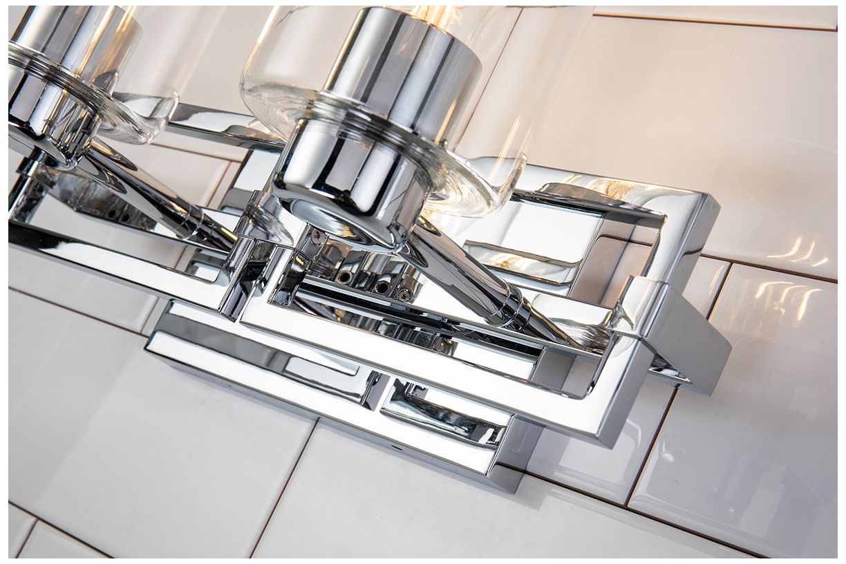 Image 2 Estes 8" High Polished Chrome 2-Light Wall Sconce more views