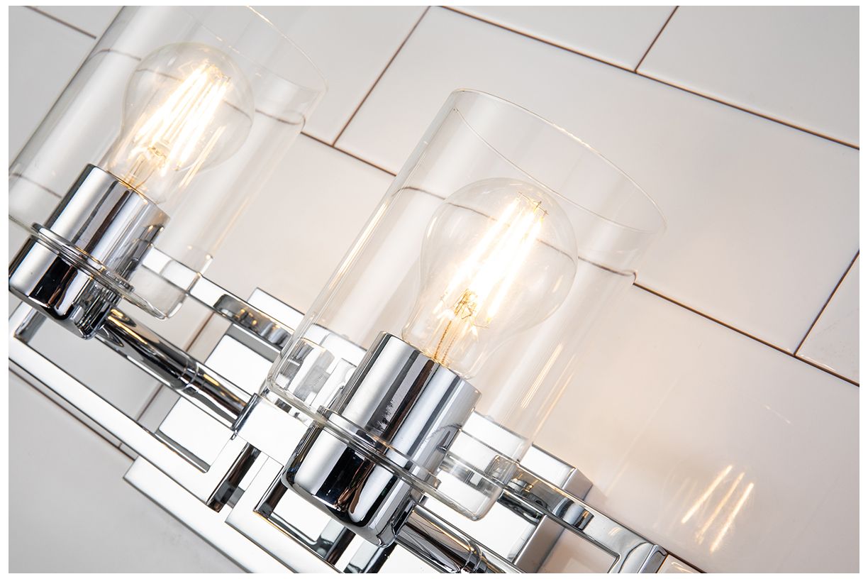 Image 3 Estes 8" High Polished Chrome 2-Light Wall Sconce more views