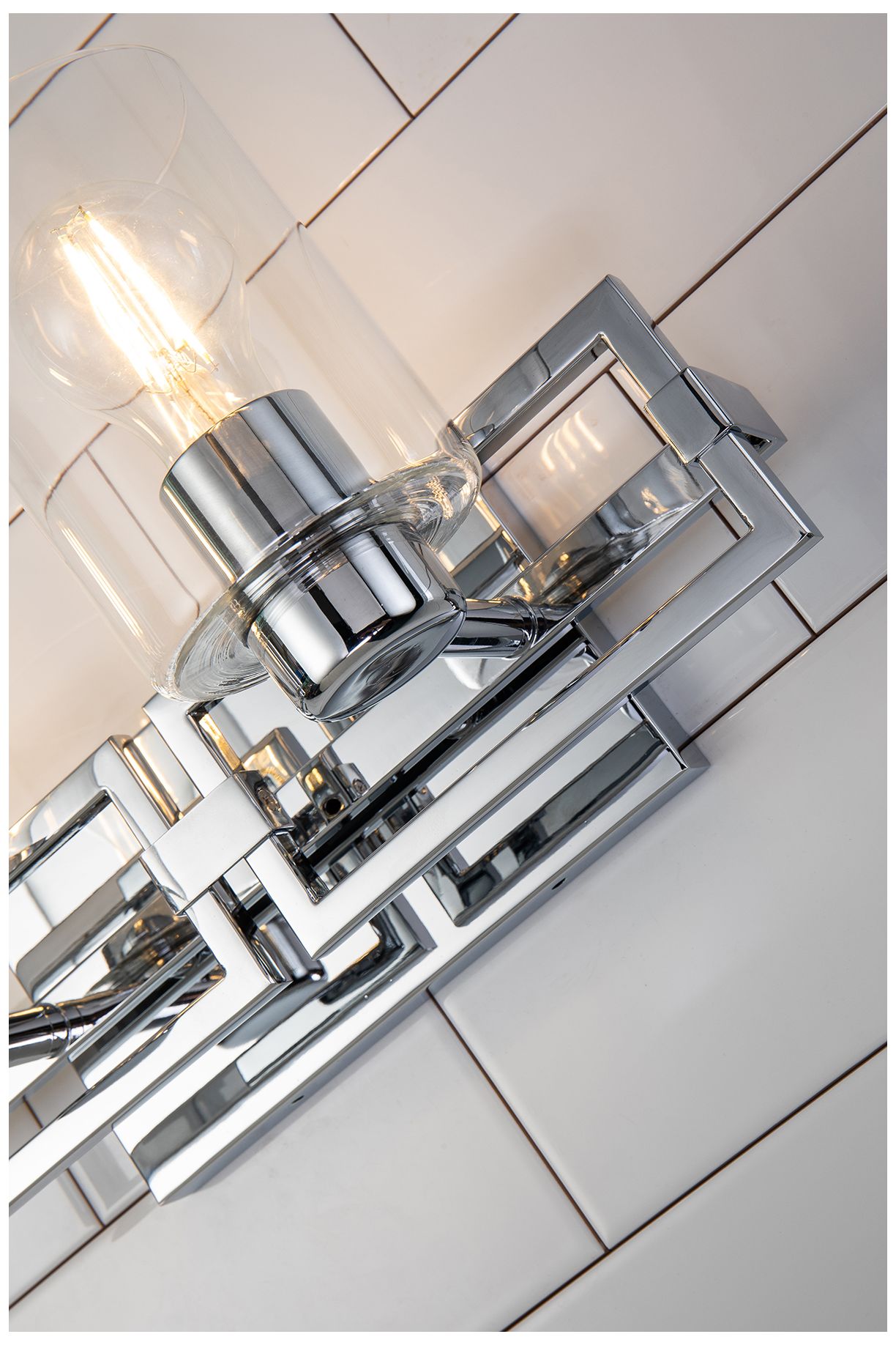 Image 4 Estes 8" High Polished Chrome 2-Light Wall Sconce more views