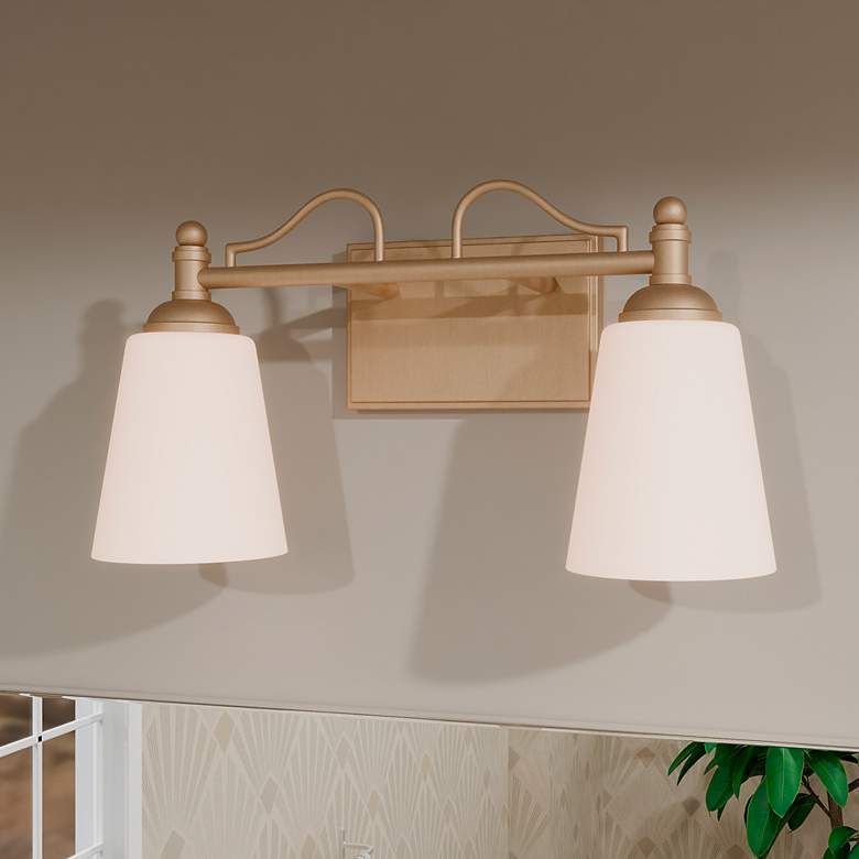 Image 1 Esther 2-Light Bronze Gold Bath Light