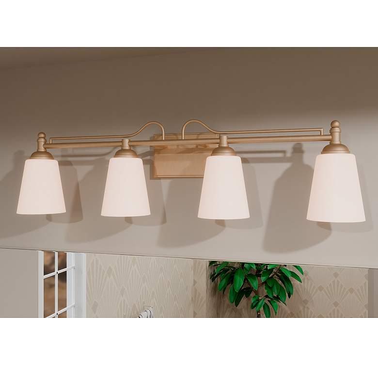 Image 1 Esther 4-Light Bronze Gold Bath Light