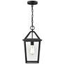 1_Eston 16 1/2" High Textured Black Outdoor Hanging Light