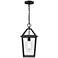 Eston 16 1/2" High Textured Black Outdoor Hanging Light