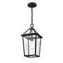 3_Eston 16 1/2" High Textured Black Outdoor Hanging Light more views