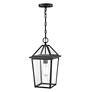 4_Eston 16 1/2" High Textured Black Outdoor Hanging Light more views