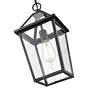 5_Eston 16 1/2" High Textured Black Outdoor Hanging Light more views