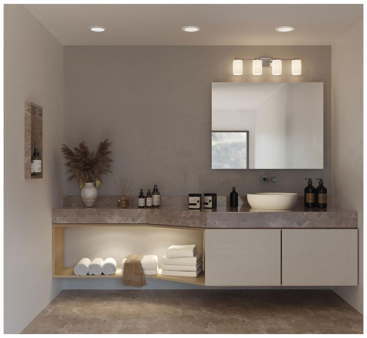 Image 2 Estrada Collection Four-Light Contemporary Bath & Vanity Light more views