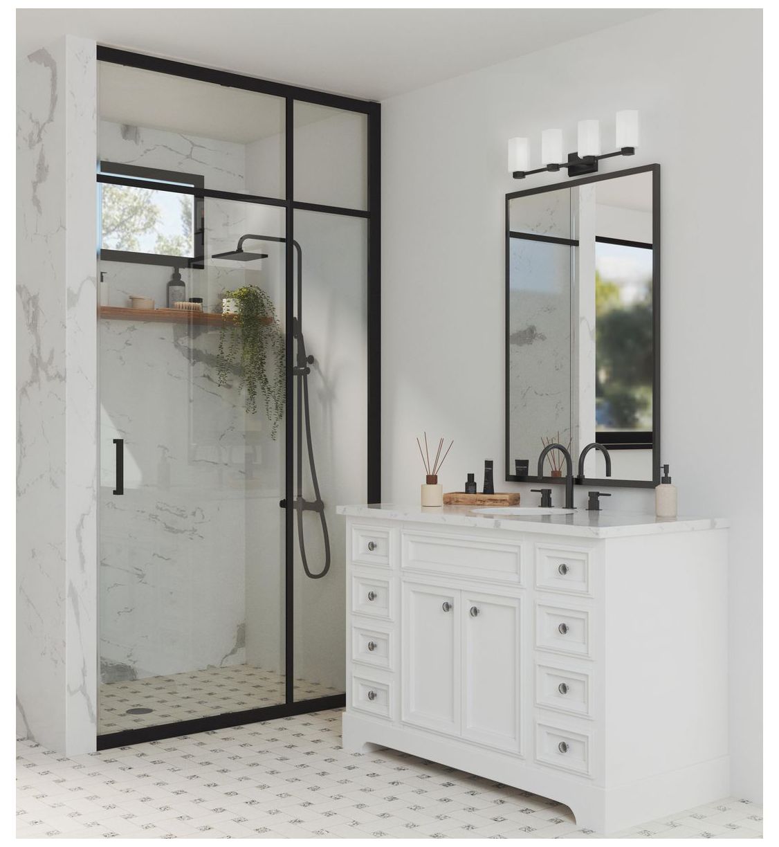 Image 2 Estrada Collection Four-Light Contemporary Bath & Vanity Light more views