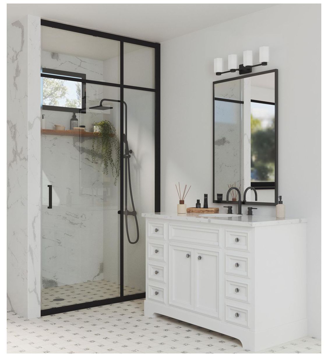 Image 3 Estrada Collection Four-Light Contemporary Bath & Vanity Light more views