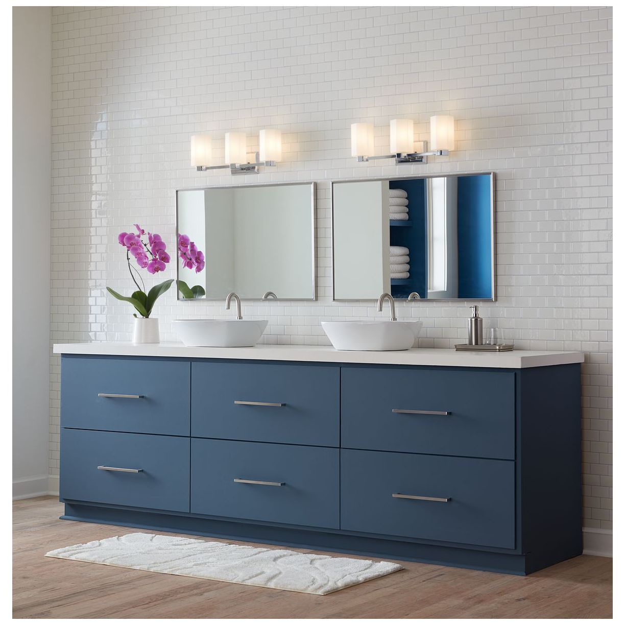 Image 2 Estrada Collection Three-Light Contemporary Bath & Vanity Light more views