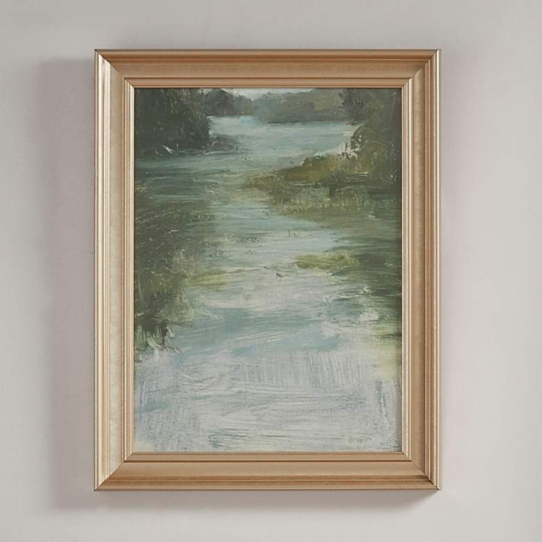 Image 1 Estuary23 1/2" High Rectangular Framed Canvas Wall Art