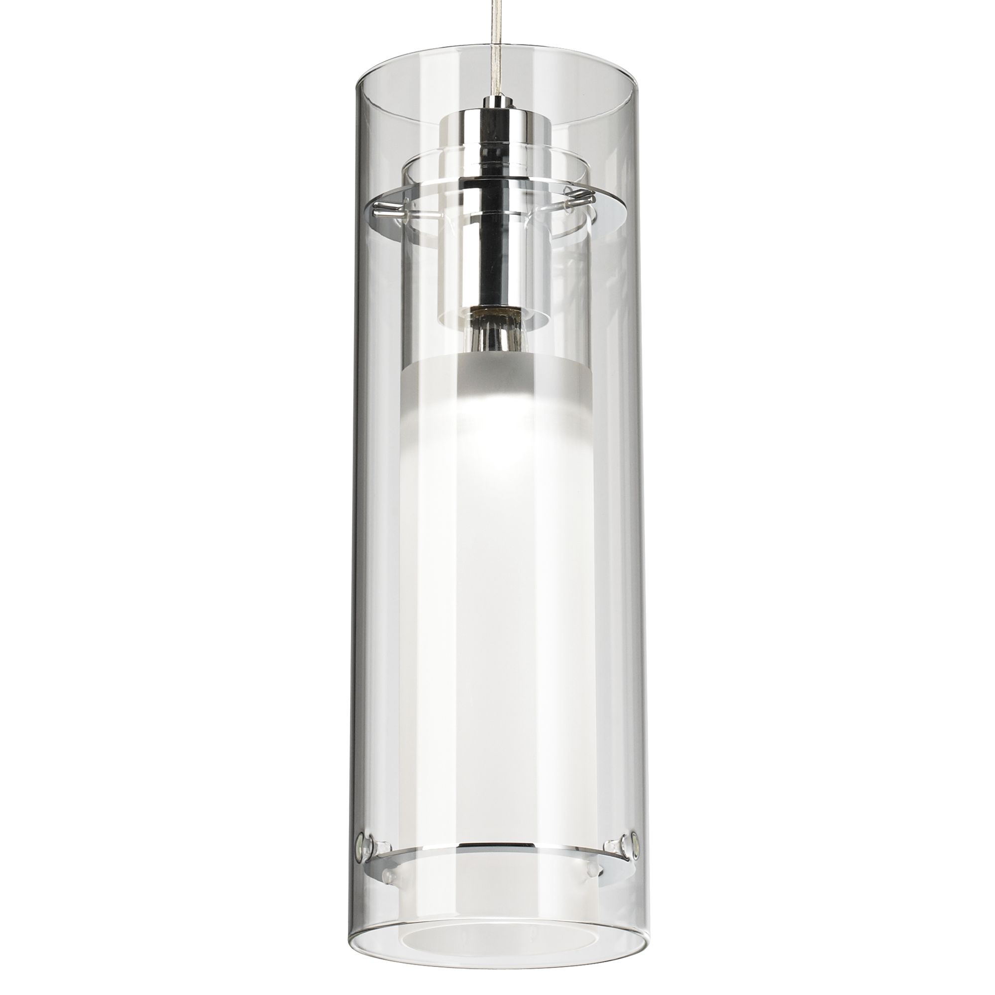 clear cylinder pendant light