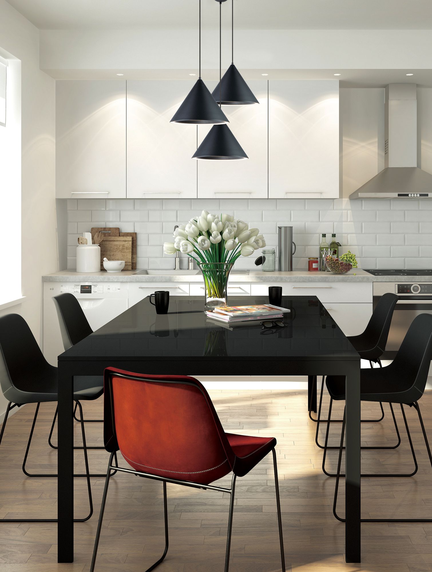 ET2 Abyss 12 1/2" Wide Black Cone LED Pendant Light