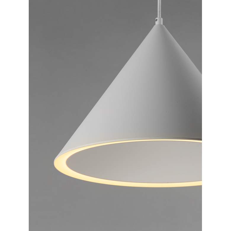 Image 2 ET2 Abyss 12 1/2" Wide Matte White LED Pendant Light more views