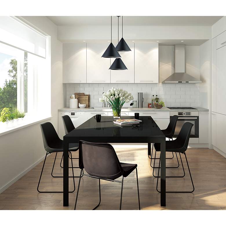 Image 4 ET2 Abyss 12 1/2" Wide Matte White LED Pendant Light more views