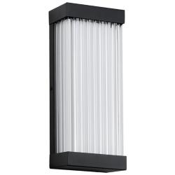 ET2 Acropolis 14" Black LED Outdoor Sconce